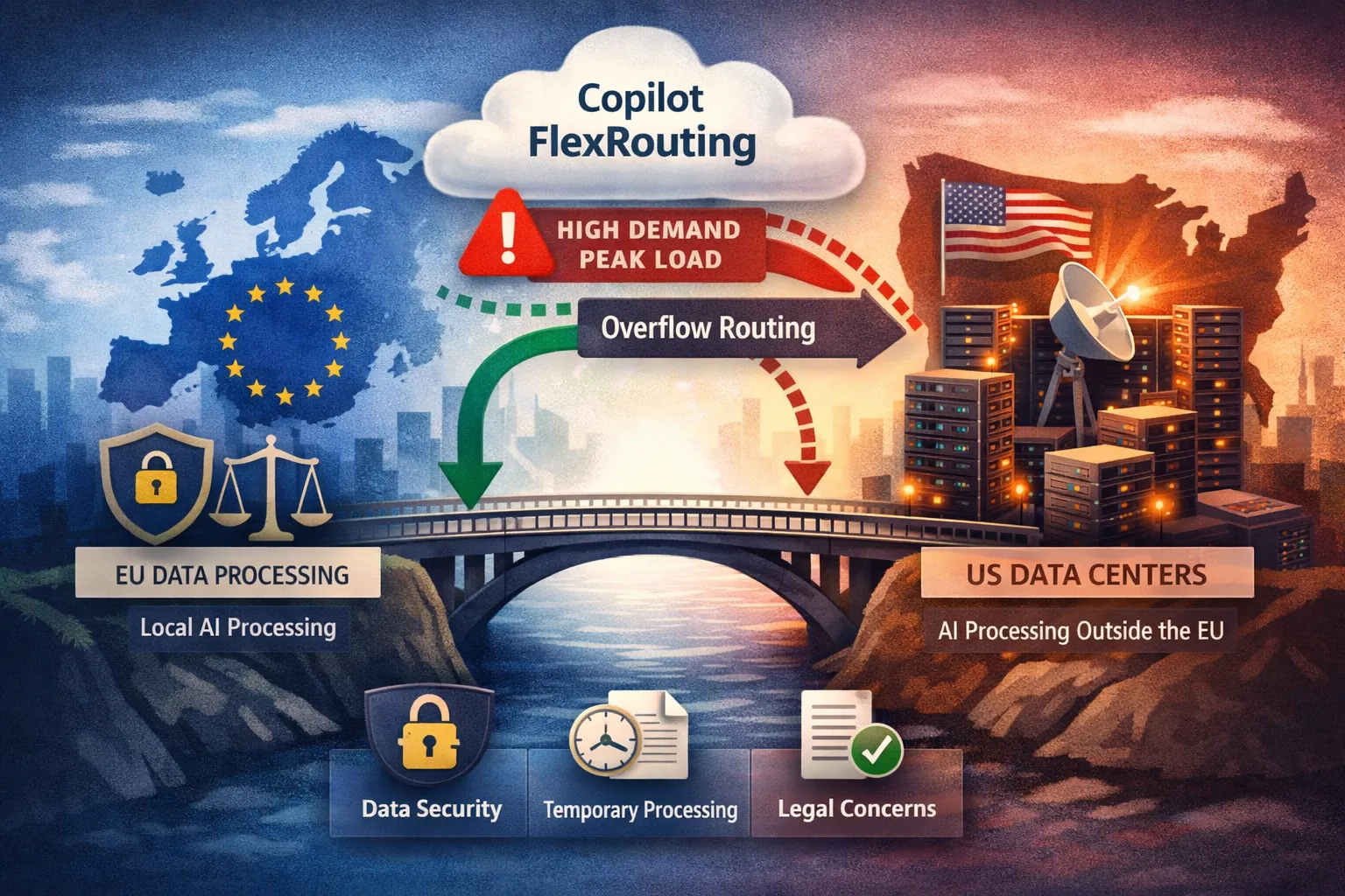 Microsoft Copilot flex routing EU data verwerking