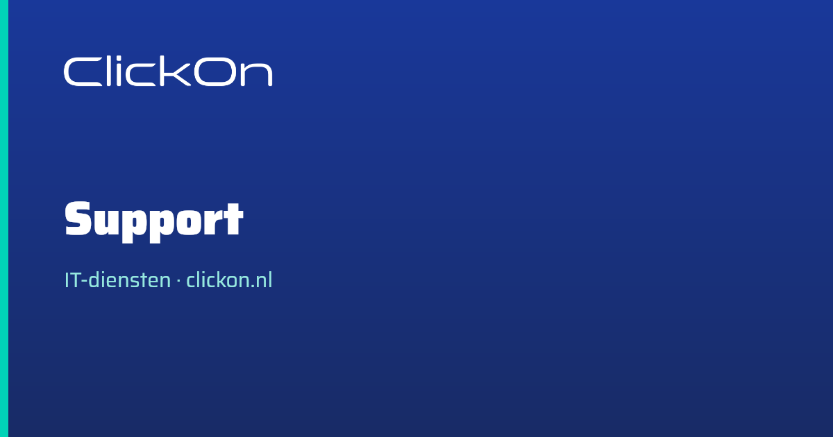 IT Support voor MKB | 24/7 Helpdesk | ClickOn
